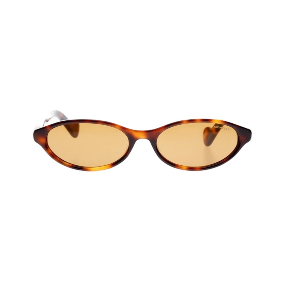 NWOT Moncler oval-frame tortoiseshell acetate sunglasses - Picture 4 of 10